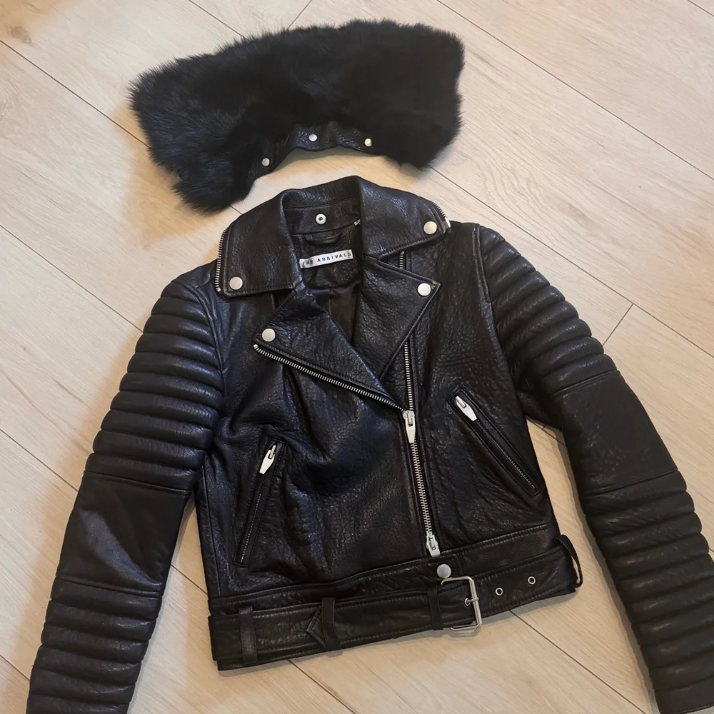 THE ARRIVALS Rainier Leather Moto Jacket - Picture 9 of 16